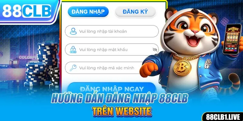 Hướng dẫn đăng nhập 88CLB trên website